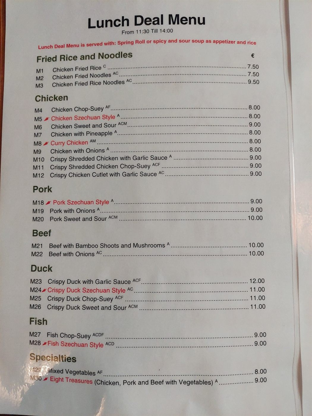 Detail im Asia Wok, Foto von einem Gast
